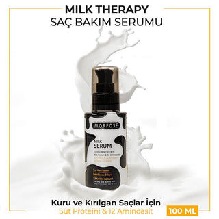 Morfose Milk Therapy Hair Serum - Nourishing Dry & Damaged Hair with Amino Acids & Avocado Oil Morfose Milk Therapy Hair Serum for Dry & Damaged Hair Hair Serum, Milk Therapy Hair Care, Dry Hair Repair, Damaged Hair Treatment, Avocado Oil Hair Benefits, Hair Nourishment, Leave-in Hair Treatment, Hair Repair Serum, Morfose Hair Products