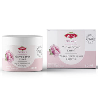 Otacı Rose Cream Face and Neck Moisturizer with UVA Protection - Natural Rose Oil, Hydrating & Nourishing for Normal to Dry Skin Otacı Rose Cream Face & Neck Moisturizer - UVA Protection Face cream with natural rose oil, Neck cream for dry skin, Moisturizing face cream with UVA protection, Rose scented skincare, Natural skincare products, face cream, neck cream, moisturizer, UVA protection, rose oil, dry skin, normal skin, skincare, cosmetics, beauty products