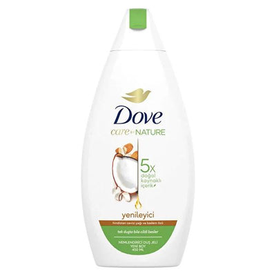 Dove Coconut Oil & Almond Milk Shower Gel 450ml - Moisturizing & Nourishing Body Wash