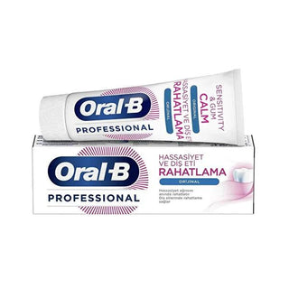 Oral-B Professional Sensitive Toothpaste for Sensitive Teeth and Gums with ActivCalm Technology - Relieves Sensitivity Pain, Soothes Gums - 2.54 fl oz Oral-B Sensitive Toothpaste for Sensitive Teeth & Gums sensitive toothpaste, gum relief toothpaste, Oral-B toothpaste, ActivCalm technology, sensitive teeth relief, oral care, toothpaste for sensitive teeth, gum comfort, sensitivity pain relief, professional toothpaste, daily oral care