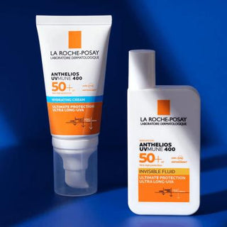la roche posay anthelios spf50 moisturizing sunscreen bottle, sunscreen application on skin La Roche Posay Anthelios SPF50+ - Moisturizing Sunscreen | 50 ml La Roche Posay Anthelios SPF50+ - Moisturizing Sunscreen la-roche-posay, sunscreen, spf50, moisturizing, sensitive-skin, sun-protection, hyaluronic-acid, outdoor-skincare, face-cream, ai-generated