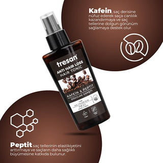 Tresan Caffeine & Peptide Anti-Hair Loss Hair Tonic for Nourished, Thicker Hair - 4.23 fl oz Tresan Anti-Hair Loss Hair Tonic with Caffeine & Peptide Hair Tonic, Anti-Hair Loss, Caffeine Hair Care, Peptide Hair Treatment, Daily Hair Nourishment, Hair Loss Solution, Hair Strengthening, Hair Growth, Hair Health, Hair Care, Tresan, Hair Products, Beauty, Personal Care