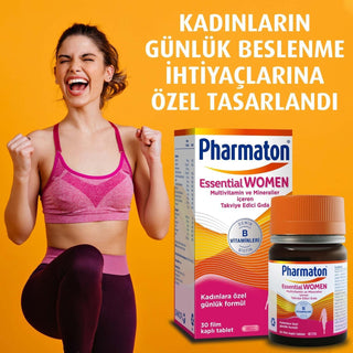 Pharmaton Essential Women Multivitamin Supplement for Women's Health - Daily ...