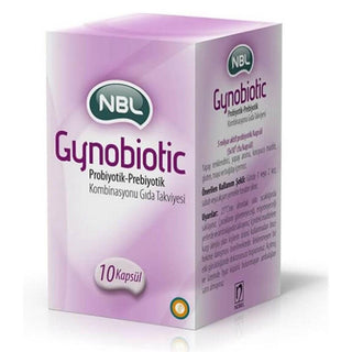 NBL Probiotic Supplement - Gynobiotic 10 Capsules for Gut Health Support NBL Probiotic Supplement for Gut Health probiotic supplement, gut health support, dietary supplement, prebiotic combination, probiotics for digestion, gut health, digestive health, wellness, health supplement, capsule form, easy to consume