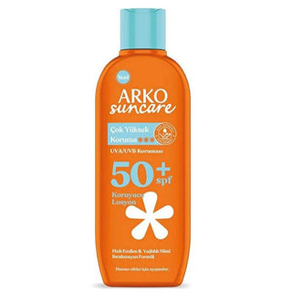 Arko Suncare SPF 50+ Sunscreen Lotion - Waterproof, Non-Greasy, 48hr Moisturizing for Sensitive Skin Arko Suncare SPF 50+ Sunscreen Lotion - Protect & Moisturize SPF 50+ sunscreen, UVA/UVB protection lotion, water-resistant sun care, sensitive skin sunscreen, non-greasy moisturizing lotion, sunscreen lotion, outdoor protection, skin care, moisturizing sunscreen, sun protection, beach essentials, hiking gear, outdoor activities, sensitive skin care, non-greasy lotion