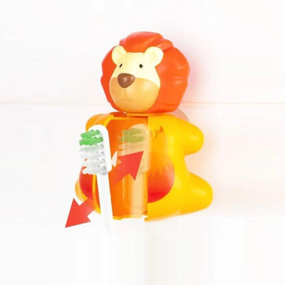 Flipper Lion Design Hygienic Toothbrush Holder - Fun Bathroom Accessory for Kids