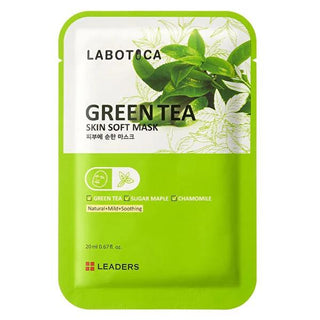 Leaders Labotica Soothing Green Tea Face Mask - Calming Skincare for Sensitive Skin, 0.68 fl oz Leaders Labotica Green Tea Face Mask for Sensitive Skin soothing face mask, green tea face mask, calming skincare, tea tree extract skincare, natural face mask, sensitive skin care, skin soothing, green tea extract benefits, skincare routine, face mask for sensitive skin, relaxation skincare, green tea skincare, Leaders Labotica, face masks, skincare products, natural skincare, calming face mask, hydration mask