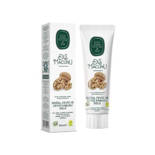 Eyüp Sabri Tuncer Natural Walnut Extract Toothpaste - 3.04 fl oz, SLS & Fluoride Free, Organic Oral Care Natural Walnut Toothpaste - SLS & Fluoride Free Natural toothpaste, Walnut extract toothpaste, SLS free toothpaste, Fluoride free toothpaste, Paraben free toothpaste, Organic oral care, Herbal toothpaste, Natural oral care, Chemical-free toothpaste, Stevia sweetened toothpaste, Healthy smile, Oral hygiene, Natural ingredients, Eco-friendly oral care