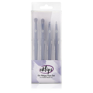Eklips 4-Piece Synthetic Eye Makeup Brush Set for Professional Results Eklips 4-Piece Eye Makeup Brush Set Makeup Brush Set, Eye Makeup Brushes, Synthetic Makeup Brushes, Professional Makeup Tools, Beauty Accessories, Cosmetic Brushes, Eyeshadow Brushes, Eyeliner Brushes, Makeup Essentials, Beauty Enthusiast Gifts