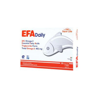 new life efa daily omega 3 supplement 670 mg 30 capsules, health-conscious omega 3 dietary supplement New Life Efa Daily Omega 3 - 670 mg | 30 Capsules New Life Omega 3 Daily - 670 mg | 30 Capsules omega-3, daily-supplement, health-conscious, pregnant-women, dietary-supplement, new-life, gluten-free, fish-oil, nutritional-supplement, ai-generated