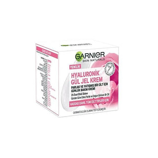 Garnier Hyaluronic Acid Rose Water Face Gel Cream - 1.69 fl oz, Non-Greasy, Natural Skincare Garnier Hyaluronic Acid Face Gel Cream - Natural Skincare hyaluronic acid face cream, rose water moisturizer, non-greasy face gel, natural skincare products, hydrating face cream, Garnier Hyaluronik Gül Kremi, face moisturizer, skincare, beauty products, cosmetics, dry skin solution, normal skin care