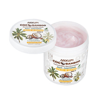 Mixup! CocoBamboo Hair Leave-In Treatment: Repair, Hydrate & Shine with Coconut Oil & Bamboo for Dry, Damaged Hair - 7.44 fl oz Mixup! CocoBamboo Hair Leave-In: Repair & Hydrate hair leave-in treatment, coconut oil hair product, bamboo extract hair care, biotin hair treatment, damaged hair repair, hair growth treatment, leave-in conditioner, hair moisturizing treatment, dry hair solution, hair shine enhancer, hair treatment, coconut oil, bamboo extract, biotin, vanilla extract, damaged hair, hair growth, le