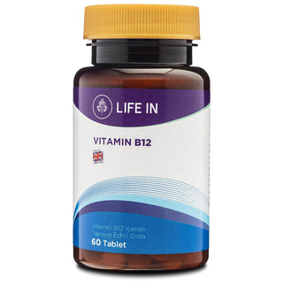 Life In B12 - Vitamin B12 Supplement for Adults and Children Over 11 Years - Boosts Immune System, Reduces Fatigue Life In B12 Vitamin B12 Supplement - Boosts Immune System & Energy Vitamin B12 supplement, adult vitamin supplementation, reduce fatigue, support immune system, normal red blood cell formation, Vitamin B12 deficiency, energy booster, immune health, dietary supplement, health and wellness