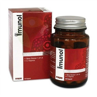 İmunol - Immune Boosting Dietary Supplement with Beta Glukan and Vitamin C - 40 Capsules İmunol - Immune Boosting Supplement with Beta Glukan Dietary Supplement, Immune System Support, Beta Glukan, Vitamin C, Capsule Supplement, Health and Wellness, Immune Boosting Supplement, immune health, wellness supplement, dietary support, health supplement, immune system booster