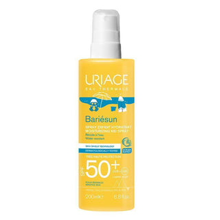 Uriage Moisturizing Kid Sunscreen Spray SPF50+ - Waterproof, Non-Irritating Sun Protection for Children