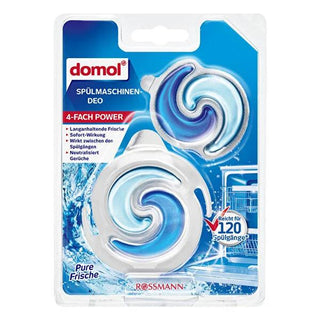 Domol Dishwasher Odor Eliminator: Long-Lasting Fresh Scent, Eliminates Bad Smells, Easy Clip-On - 120 Washes (2 x 6ml) Domol Dishwasher Odor Eliminator - Fresh Scent & Eliminates Odors dishwasher odor eliminator, dishwasher freshener, dishwasher cleaner, bad odor remover dishwasher, kitchen odor control, dishwasher scent booster, long lasting dishwasher scent, easy to use dishwasher cleaner, clip on dishwasher freshener, Domol dishwasher odor eliminator, odor eliminator, kitchen freshener, cleaning supplies