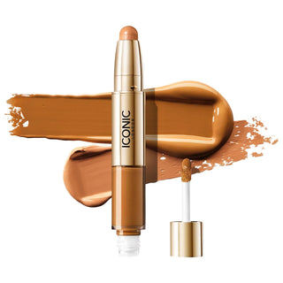 Radiant Vegan Concealer & Brightening Crayon Duo - Cruelty-Free Liquid Concealer for Dark Circles & Brightening Makeup Radiant Concealer & Brightening Crayon Duo - Vegan & Cruelty-Free vegan concealer, cruelty-free brightening crayon, liquid concealer for dark circles, brightening makeup for undereye, dual-ended concealer and highlighter, concealer, brightening crayon, makeup, face makeup, vegan beauty products, cruelty-free makeup, natural finish concealer, under-eye brightening, flawless finish makeup