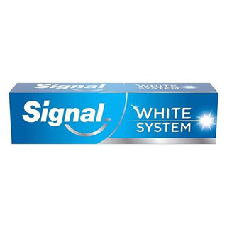 Signal White System Original Whitening Toothpaste, 75ml - Achieve Brighter Smile in 2 Weeks Signal White System Toothpaste for Whiter Smile whitening toothpaste, Signal White System, oral hygiene products, teeth whitening toothpaste, Signal toothpaste, cosmetic toothpaste, oral care, dental hygiene, brighter smile, confidence booster, daily oral care, whitening oral care