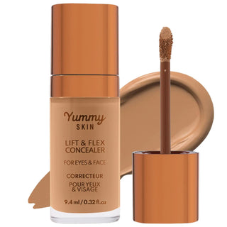 Yummy Skin Hydrating Concealer with Hyaluronic Acid & Caffeine - Vegan, Cruelty-Free, Natural Finish Yummy Skin Hydrating Concealer - Vegan & Cruelty-Free Hydrating Concealer, Vegan Makeup, Cruelty-Free Cosmetics, Hyaluronic Acid Concealer, Natural Finish Concealer, Clean Beauty, Skin-Loving Formula, Medium to Full Coverage, Liquid Concealer, Paraben-Free, Sulfate-Free, Gluten-Free, Cruelty-Free, Natural Cosmetics, Makeup for Sensitive Skin