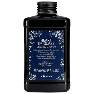 Heart of Glass Silkening Shampoo for Blondes - Anti-Brass, Vegan, Color-Safe - Brighten, Nourish & Enhance Your Blonde Hair Heart of Glass Blonde Shampoo - Anti-Brass & Silkening blonde shampoo, shampoo for blonde hair, anti-brass shampoo, color safe shampoo for blondes, vegan blonde shampoo, blonde hair care, shampoo to reduce brassiness, silkening shampoo for blondes, shampoo, hair care, brassiness, color safe, shine, vegan, blonde, highlighted hair, bleached hair, toning shampoo, cool blonde, reducing ye