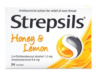 Strepsils Honey Lemon Throat Pastilles - 24 Pack