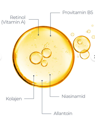 Zaroza Retinol Serum 30ml | Anti-Wrinkle, Lifting & Brightening Care with Niacinamide & D-Panthenol