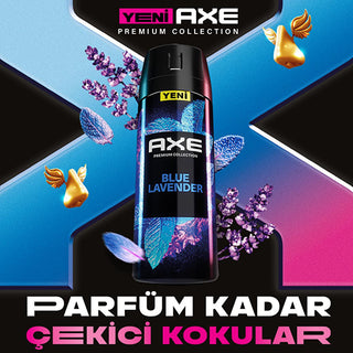 axe premium collection blue lavender deodorant, axe blue lavender deodorant in spray bottle, axe deodorant for men with lavender and mint scent Axe Premium Collection Blue Lavender Deodorant - 72 Hour Protection for Men | 150 ml Axe Premium Collection Blue Lavender Deodorant 150 ml axe, deodorant, blue-lavender, men, body-care, personal-care, fragrance, premium-collection, 72-hour-freshness, ai-generated