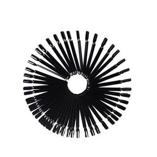 Nano Absolute Nail Polish Color Cards - 50 Black Color Cards G-626 for Beauty Professionals Nano Absolute G-626 Nail Polish Color Cards - 50 Black Cards Nail polish color cards, Beauty sampling tools, Nail art supplies, Nano Absolute G-626, Black color cards, Beauty professionals, Salon owners, Nail technicians, Color matching, Nail polish organization, Beauty products, Cosmetic sampling tools