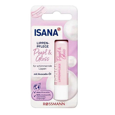Isana Pearl Shine Lip Balm with Avocado Oil - Natural Moisturizing Lip Care for Dry Lips