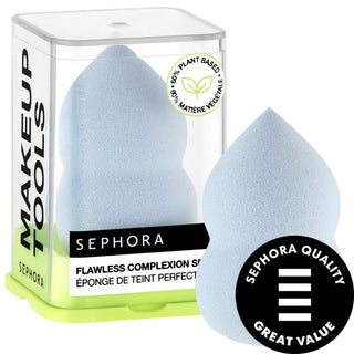 Flawless Complexion Sponge by Flawless - Hourglass Shape Makeup Applicator for Liquid, Cream & Powder Formulas - Latex-Free & 60% Plant-Based Flawless Complexion Sponge - Latex-Free Makeup Applicator makeup sponge, hourglass shape makeup applicator, latex-free beauty tools, plant-based makeup sponge, recyclable beauty products, beauty essentials, makeup tools, eco-friendly cosmetics, flawless complexion, beauty sponge, makeup applicator, sensitive skin friendly, eco-friendly beauty, natural makeup tools