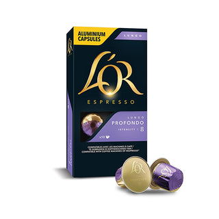 L'OR Espresso Lungo Profondo: Nespresso Compatible Coffee Capsules | Recyclable Pods, Rich Cocoa Flavor & Rainforest Alliance Certified L'OR Espresso Capsules: Rich Cocoa Flavor | Nespresso Compatible L'OR Espresso capsules, Nespresso compatible capsules, Recyclable coffee capsules, Rainforest Alliance coffee, Cocoa flavor coffee, Lungo Profondo coffee, Premium coffee capsules, Gourmet coffee pods, coffee capsules, espresso pods, lungo coffee, dark roast coffee, italian coffee, premium espresso, coffee love