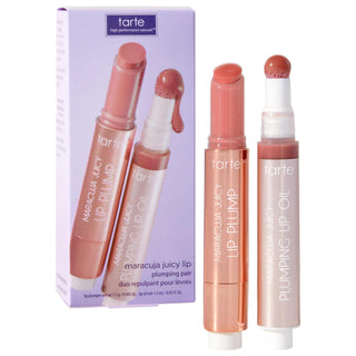 Tarte Mini Maracuja Juicy Lip Plumping Pair: Vegan, Cruelty-Free Hydration & Natural Lip Plumper for Fuller, More Vibrant Lips - Travel Size Tarte Lip Plumper: Vegan & Cruelty-Free for Hydrated, Fuller Lips Maracuja Juicy Lip, Lip Plumper, Lip Plumping Oil, Vegan Lip Plumper, Cruelty-free Lip Plumper, Hydrating Lip Oil, Tarte Lip Plumper, Plumping Lip Gloss, Natural Lip Plumper, Travel Size Lip Plumper, lip gloss, lip care, vegan beauty, cruelty-free beauty, hydrating lip treatment, lip firming, radiant lip