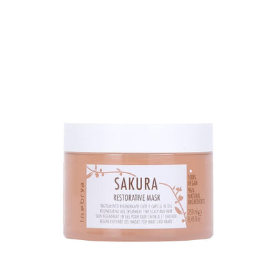 Inebrya Sakura Restorative Hair Mask - Nourishing 8.45 fl oz Gel Treatment for Dry, Damaged Hair
