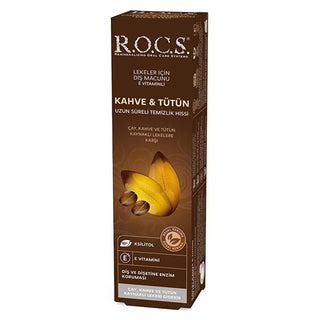 Rocs Coffee & Tobacco Stain Removal Toothpaste 74g