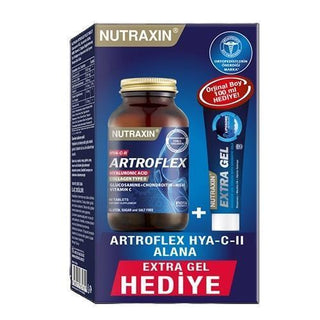 Nutraxin Artroflex: Joint Health Supplement - Hyaluronic Acid & Collagen Type II, Plus Nutraxin Extra Pain Relief Gel Nutraxin Artroflex: Joint Pain Relief - Hyaluronic Acid & Collagen joint health supplement, osteoarthritis relief, hyaluronic acid supplement, collagen type II supplement, joint pain relief gel, Artroflex HYA-C-II, Nutraxin Extra Gel, joint support, joint supplement, joint pain, stiffness, mobility, pain relief, hyaluronic acid, collagen type II, topical gel, active individuals, elderly indi