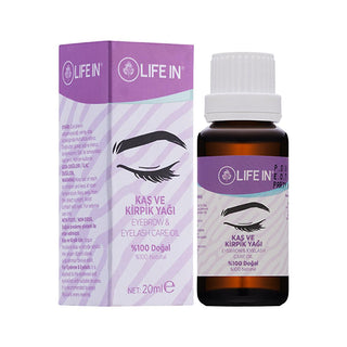 Life In Eyelash and Eyebrow Oil - 100% Natural, Cold-Pressed, 20ml Life In Eyelash & Eyebrow Oil - 100% Natural, 20ml eyelash oil, eyebrow oil, natural beauty products, cold-pressed oil, beauty and personal care, cosmetics, skincare, natural oils, eyebrow care, eyelash care, personal care, beauty routine, natural skincare, organic beauty products
