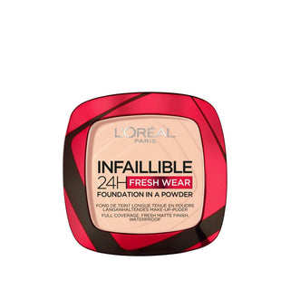 Loreal Paris Infaillible 24H Fresh Wear Powder Foundation Makeup - Long Lasting, Natural Finish, Rose Sand Shade Loreal Paris 24H Fresh Wear Powder Foundation - Long Lasting Loreal Paris Foundation, 24H Fresh Wear Foundation, Powder Foundation Makeup, Rose Sand Foundation Shade, Long Lasting Makeup, Foundation Makeup, Natural Finish Foundation, Durable Makeup, Cosmetics, Beauty Products, Makeup for Oily Skin, All Day Coverage, Fresh Wear Formula, Powder Texture Foundation