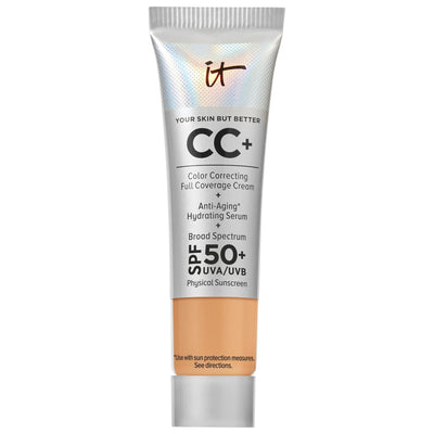 IT Cosmetics Mini CC+ Cream Full Coverage Color Correcting Foundation with SPF 50+ - Vegan, Gluten-Free Makeup