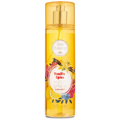 Bee Beauty Vanilla Spice Body Spray 200ml - Long Lasting Fragrance for Women & Men