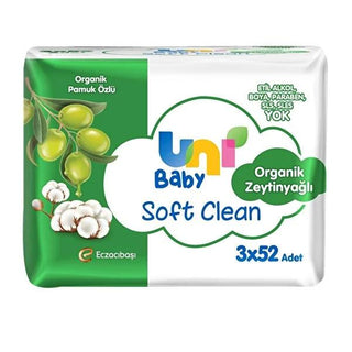 Uni Baby Soft Clean Organik Pamuk Özlü & Organik Zeytinyağlı Islak Mendil - Organic & Hypoallergenic Baby Wipes Uni Baby Organic Baby Wipes - Gentle & Hypoallergenic baby wipes, organic baby wipes, hypoallergenic baby wipes, natural baby care products, chemical-free baby wipes, gentle baby wipes, organic cotton wipes, olive oil baby wipes, sensitive skin baby wipes, dermatologically tested baby wipes, pH balanced baby wipes, Uni Baby