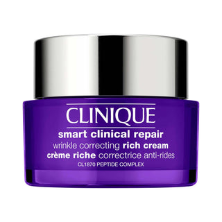 Smart Clinical Repair Anti-Aging Face Cream - Wrinkle Correcting Rich Cream for Dry Skin, with Peptide Complex & Hyaluronic Acid Smart Clinical Repair Anti-Aging Face Cream - Smooth & Hydrate anti-aging face cream, wrinkle correcting cream, dry skin moisturizer, peptide complex skincare, hyaluronic acid face cream, skincare, moisturizer, anti-aging, dry skin, fine lines, wrinkles, nourishing cream, rich cream, paraben-free, phthalate-free, clean skincare, safer skincare, face cream, skincare routine, aging 