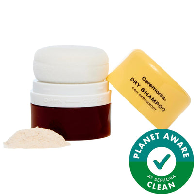 BeautyCareBag Dry Shampoo Powder Pouf by [Brand Name] - Non-Aerosol, Vegan, Gluten-Free Hair Refreshment for Oily Scalps