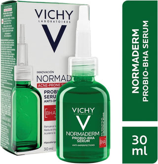 Vichy Normaderm BHA Peeling Serum: Exfoliate, Clarify & Control Oil for Acne-Prone Skin | Blackhead Treatment, Brighter Complexion Vichy BHA Serum: Exfoliate Oily Acne Skin & Treat Blackheads BHA serum, peeling serum, oily skin serum, acne serum, blackhead treatment, Vichy Normaderm serum, exfoliating serum, sebum control serum, skin clarifying serum, Facial Serum, BHA, Probiotic, exfoliation, oily skin, acne-prone skin, blackheads, blemishes, skin texture, skin radiance, oily skin treatment, acne treatment