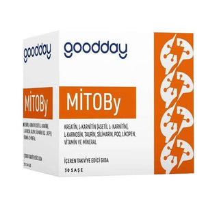 Goodday Mitoby Dietary Supplement - 30 Sachets, Vitamin & Mineral Rich Powder for Health & Wellness Goodday Mitoby Dietary Supplement - Vitamin & Mineral Rich Dietary Supplement, Nutritional Supplement, Vitamin and Mineral Supplement, Amino Acid Supplement, Sachet Dietary Supplement, Health and Wellness, Nutritional Support, Energy Supplement, Antioxidant Supplement, Goodday Mitoby