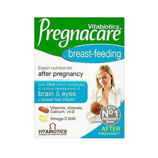 Vitabiotics Pregnacare Breast-Feeding Supplement - Multivitamin & Omega-3 for Nursing Mothers Vitabiotics Pregnacare Breast-Feeding Supplement - Multivitamin & Omega-3 breastfeeding supplement, multivitamin for nursing mothers, omega-3 for breastfeeding, postpartum nutrition support, prenatal vitamins for breastfeeding mothers, Vitabiotics, dietary supplement, maternal health, infant health