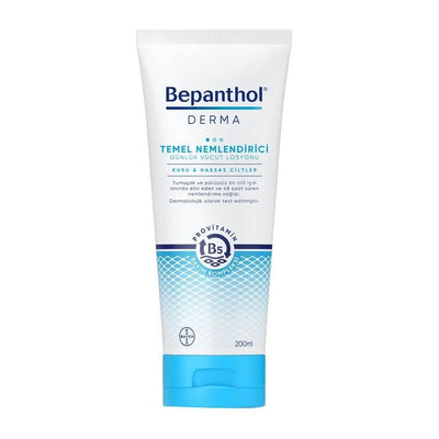 Bepanthol Derma Moisturizing Body Lotion for Dry & Sensitive Skin - 200ml, Long-lasting Hydration, Dermatologically Test