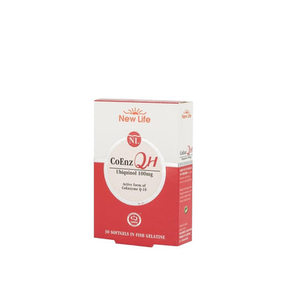 New Life CoEnz QH Ubiquinol 100mg Soft Capsule Dietary Supplement - Antioxidant Support for Heart Health & Energy