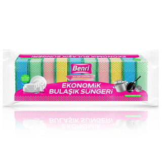 benri economic dish sponge pack, green fiber sponge for dish cleaning, multipurpose cleaning sponge Benri Economic Dish Sponge Pack - 10 Pack for Home & Kitchen Cleaning Benri Economic Dish Sponge Pack - 10 Pack for Home & Kitchen benri, dish-sponge, kitchen-cleaning, household, economical-cleaning, sustainable, non-scratch, cleaning-tools, professional-kitchen, ai-generated