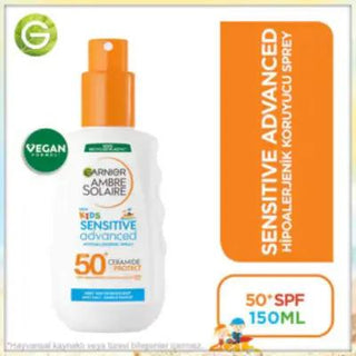 garnier kids sensitive advanced spray spf 50, 150 ml sunscreen spray for kids Garnier Kids Sensitive Advanced Spray - SPF 50 | 150 ml Garnier Kids Sensitive Spray SPF 50 | 150 ml garnier, kids-sunscreen, spf-50, hypoallergenic, children-care, sunscreen-spray, summer-safety, moisturizing, water-resistant, ai-generated