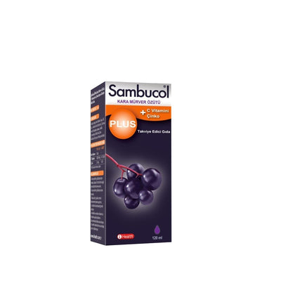 Sambucol Elderberry Syrup Plus - Immune System Support with Vitamin C & Zinc, 4.06 fl oz